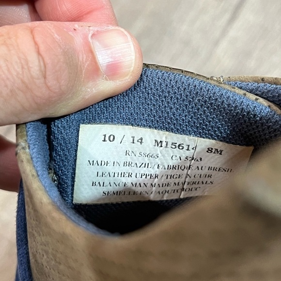 EUC Men’s 1901 US 10 Made in Brazil Leather Suede Derby Oxford Tan Crepe Shoe - Picture 9 of 10